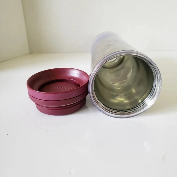 Starbucks 2010 16oz Insulated Tumbler Metalic Leaf  Design. - Picture 2 of 7